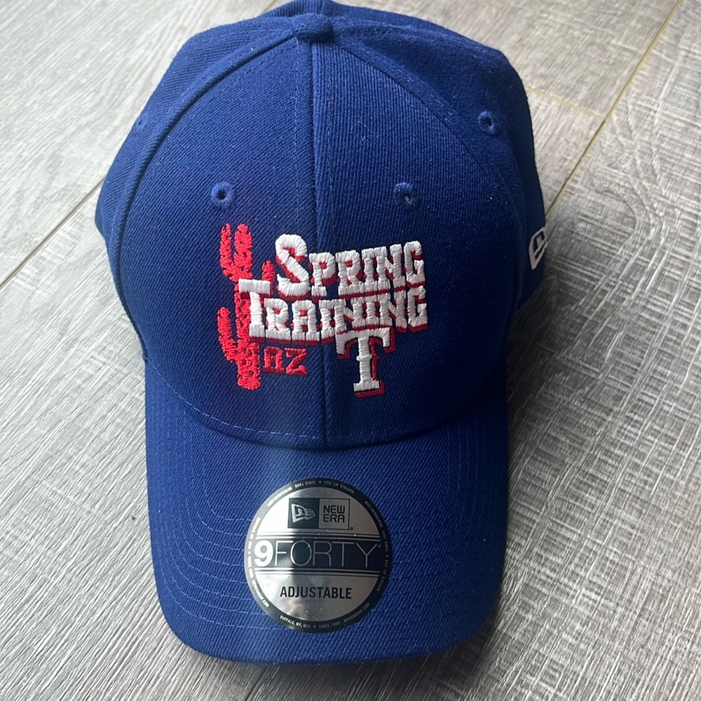 NWOT New Era 9Forty Texas Rangers Blue Spring Training Adjustable Cap
